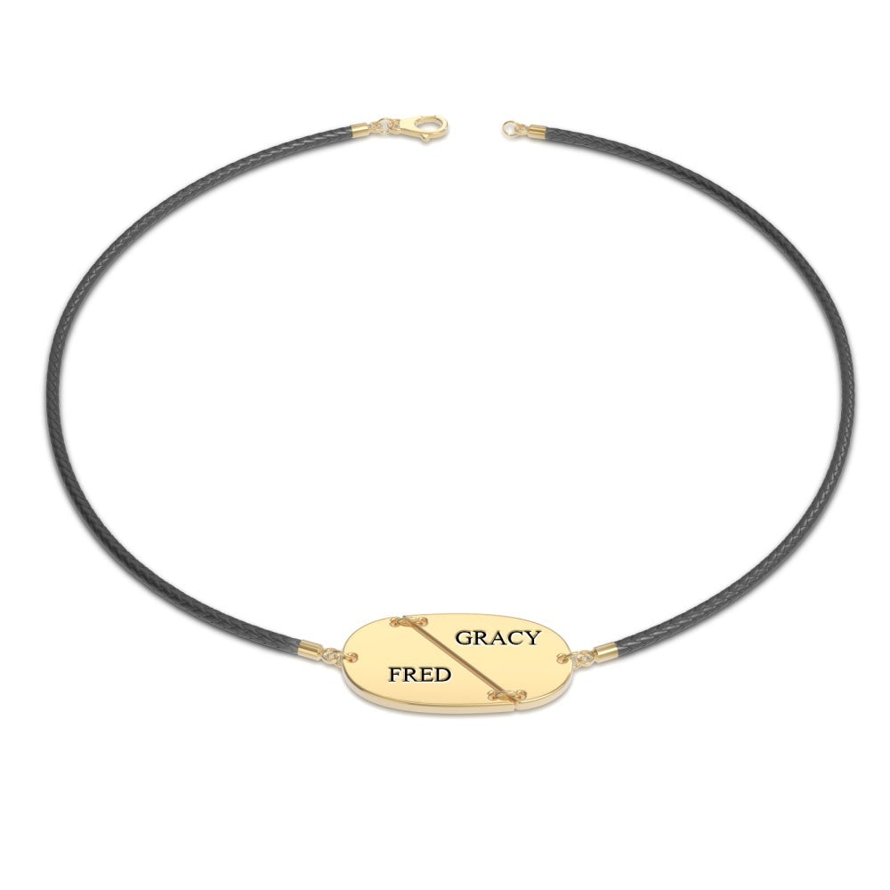 Custom Engraved Two Name Bracelet Valentine's Gift for Her